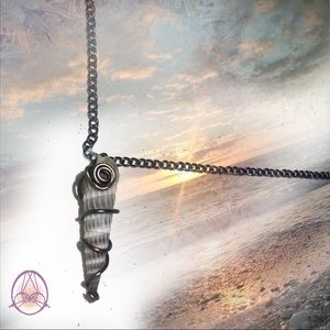 Grey Seashell Necklace